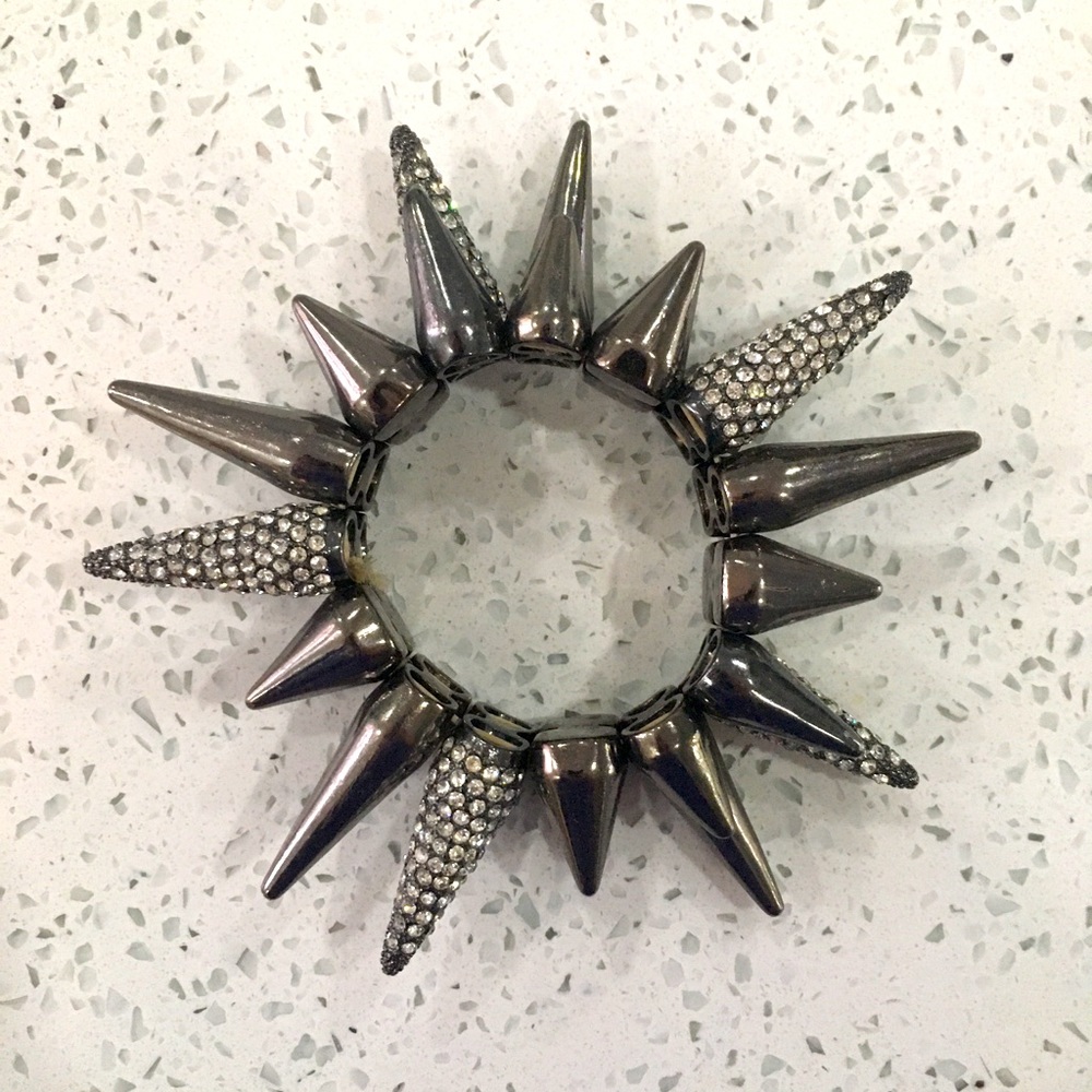 Spiky Silver Bracelet